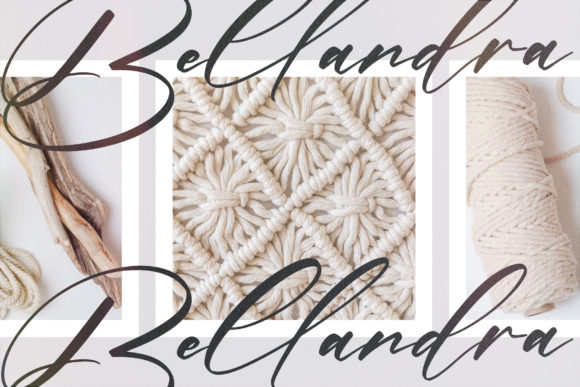 Bellandra Dessert Font Poster 11
