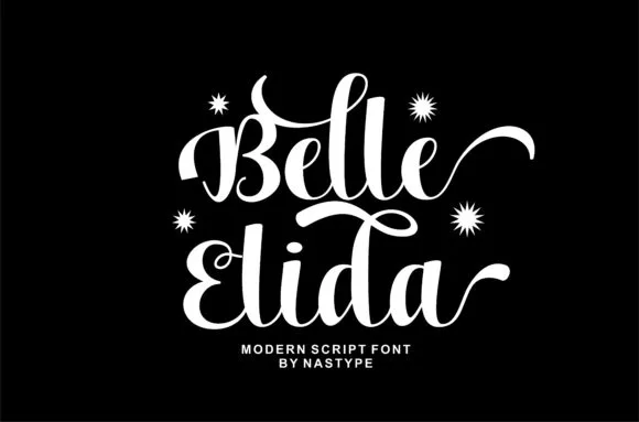 Belle Elida Font Belle Elida Font Poster 1