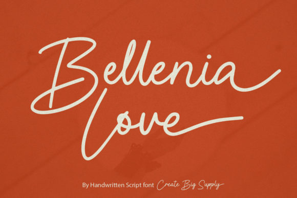 Bellenia Love Font Poster 1