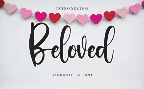 Beloved Font Beloved Font Poster 1