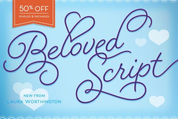 Beloved Complete Font Poster 14