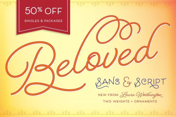Beloved Complete Font Poster 16