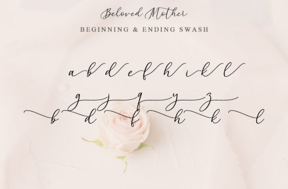 Beloved Mother Font Poster 7