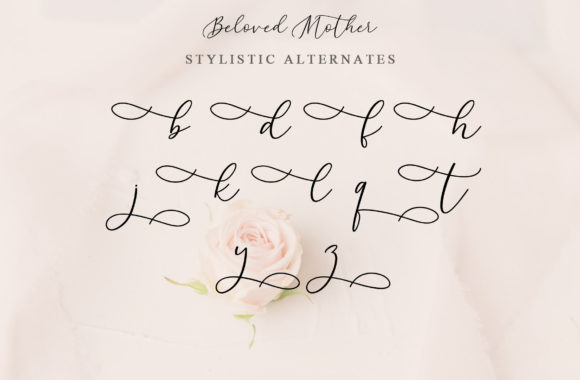 Beloved Mother Font Poster 10