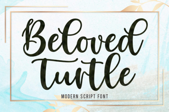 Beloved Turtle Font Poster 1