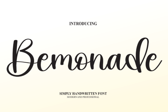 Bemonade Font Poster 1