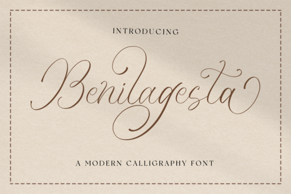 Benilagesta Font Poster 1