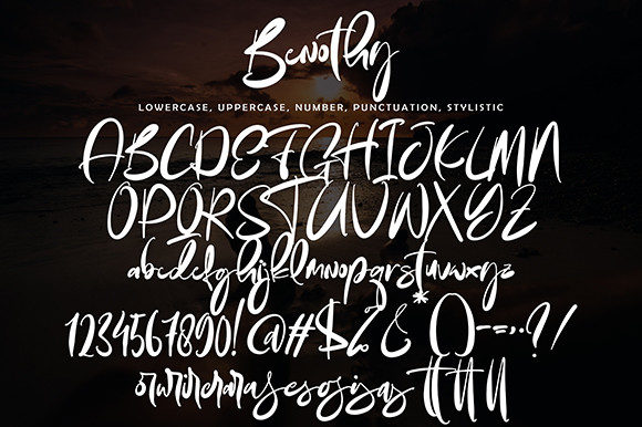 Benothy Font Poster 11