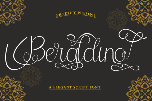 Beraldino Script Font Poster 1