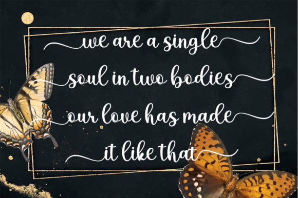 Berdinga Script Font Poster 3