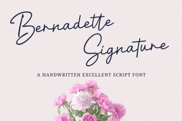 Bernadette Signature Font Poster 1