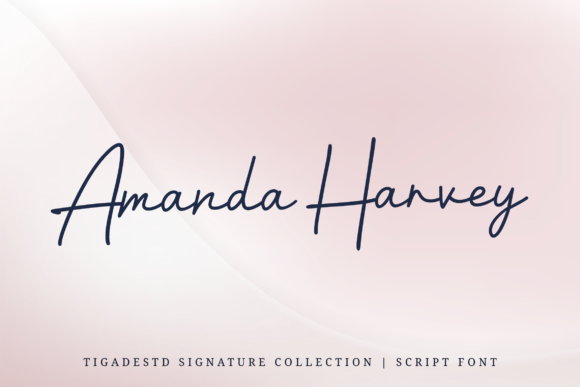 Bernadette Signature Font Poster 3