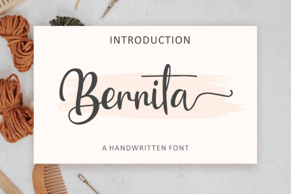 Bernita Font Bernita Font Poster 1