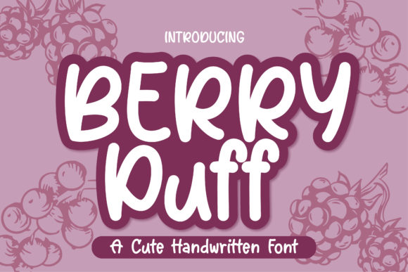 Berry Puff Font Poster 1