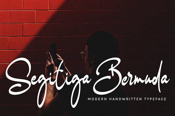 Bertiga Sepatu Font Poster 2