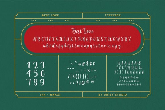 Best Love Font Poster 2