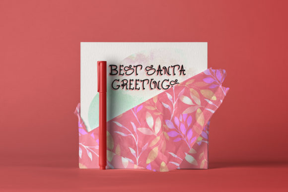Best Santa Greetings Font