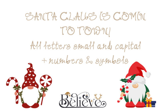 Best Santa Greetings Font Poster 3