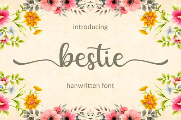 Bestie Font Poster 1