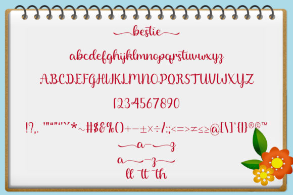 Bestie Font Poster 7