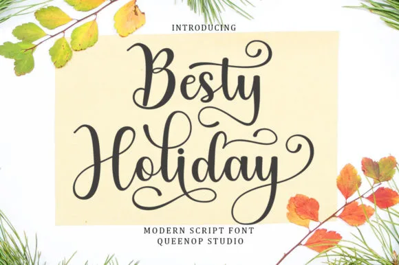Besty Holiday Font Besty Holiday Font Poster 1