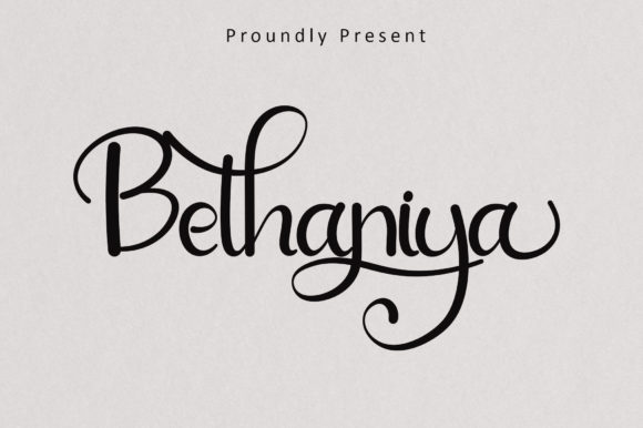 Bethaniya Font Poster 1