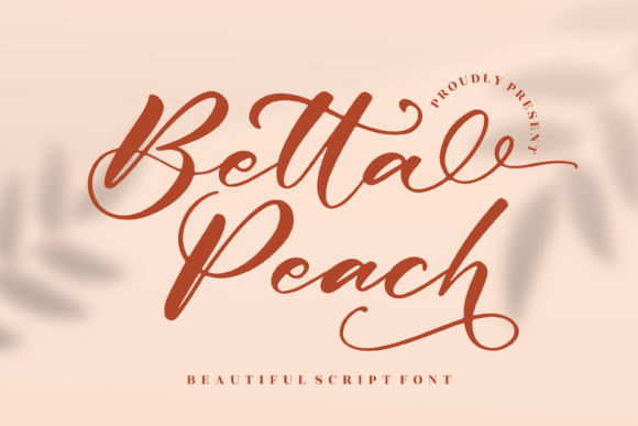 Betta Peach Font Poster 1