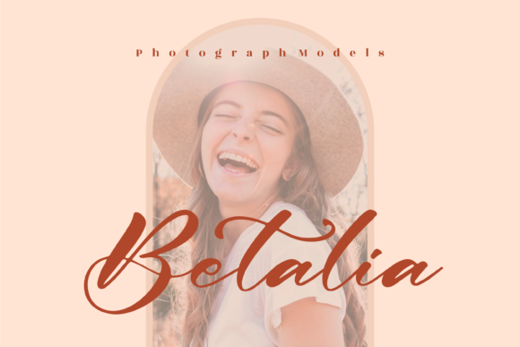 Betta Peach Font Poster 3