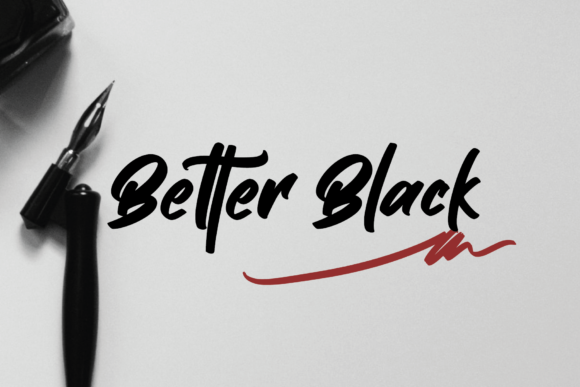 Better Black Font Poster 1