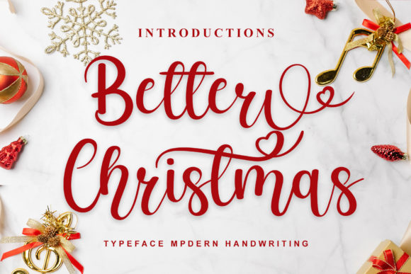 Better Christmas Font Poster 1