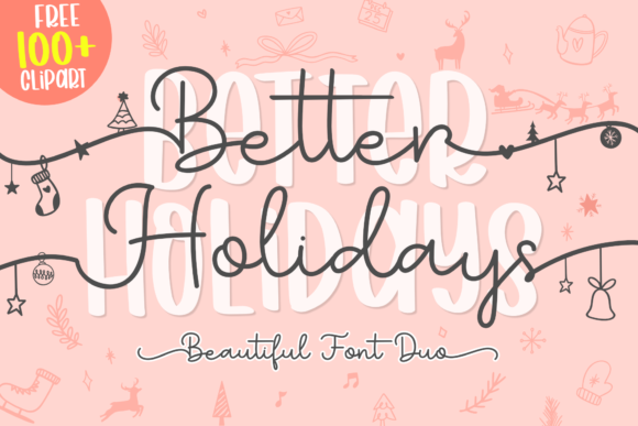 Better Holidays Font Poster 1