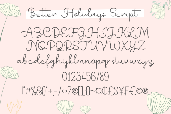 Better Holidays Font Poster 2