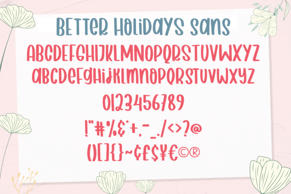 Better Holidays Font Poster 3
