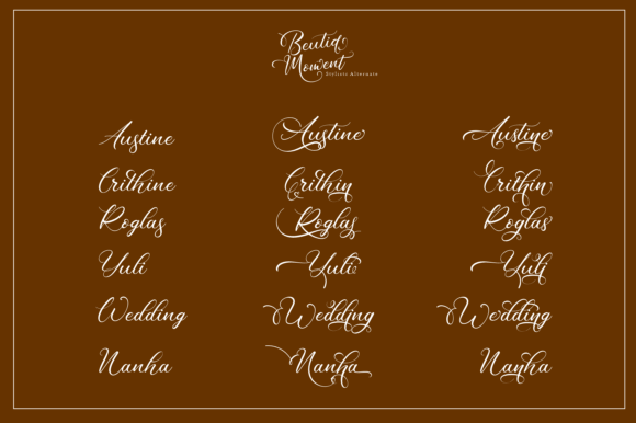 Beutiq Moment Font Poster 8