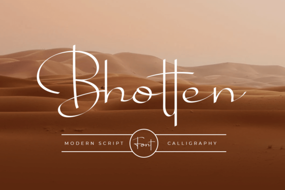 Bhotten Script Font Poster 1