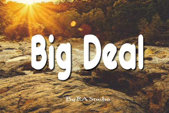 Big Deal Font Poster 1