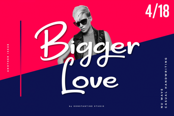 Bigger Love Font Poster 1
