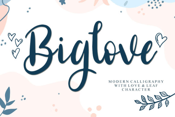 Biglove Font Poster 1
