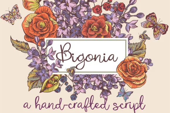 Bigonia Font Bigonia Font Poster 1