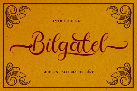 Bilgatel Font Poster 1