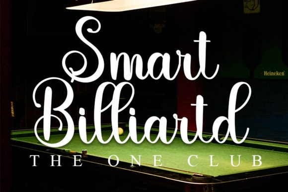 Billiards Font Poster 6