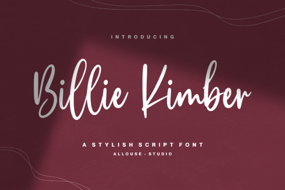 Billie Kimber Font Poster 1