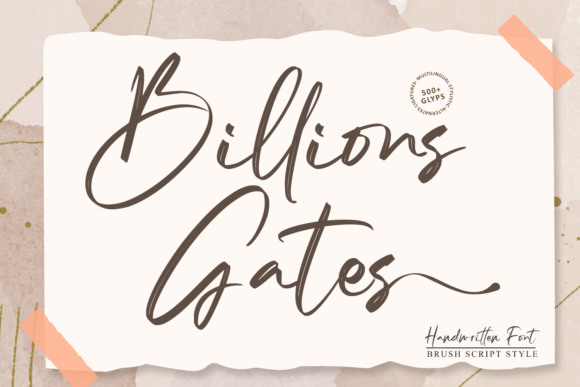 Billions Gates Font
