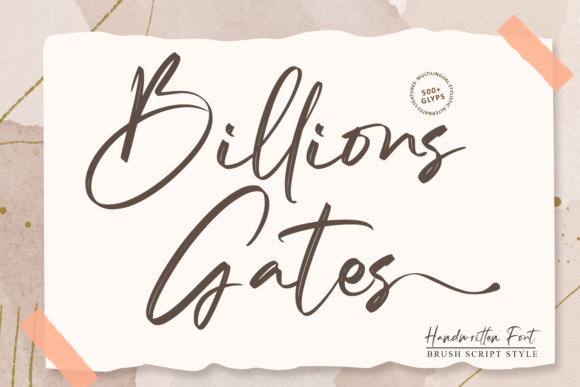 Billions Gates Font Poster 1