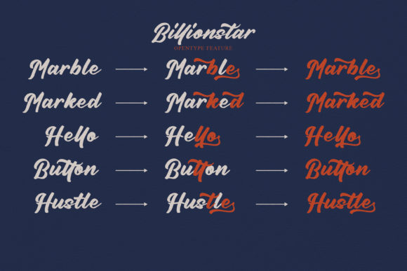 Billionstar Font Poster 4