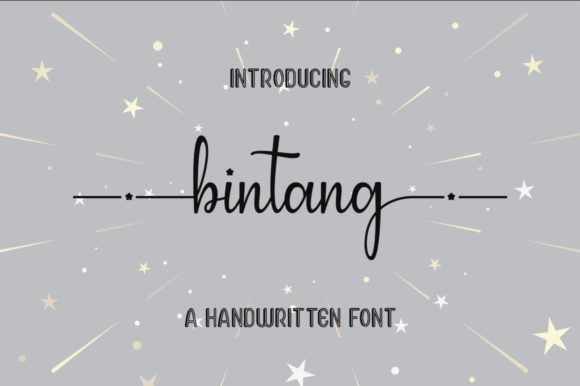 Bintang Font Poster 1