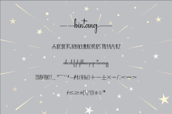 Bintang Font Poster 4