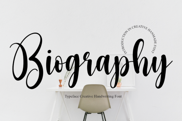 Biography Font Poster 1