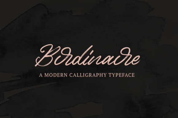 Birdinaire Font Poster 1