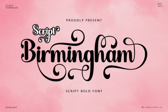 Birmingham Script Font